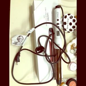 L’ange Lustre 1” White Curling Iron - New in Box